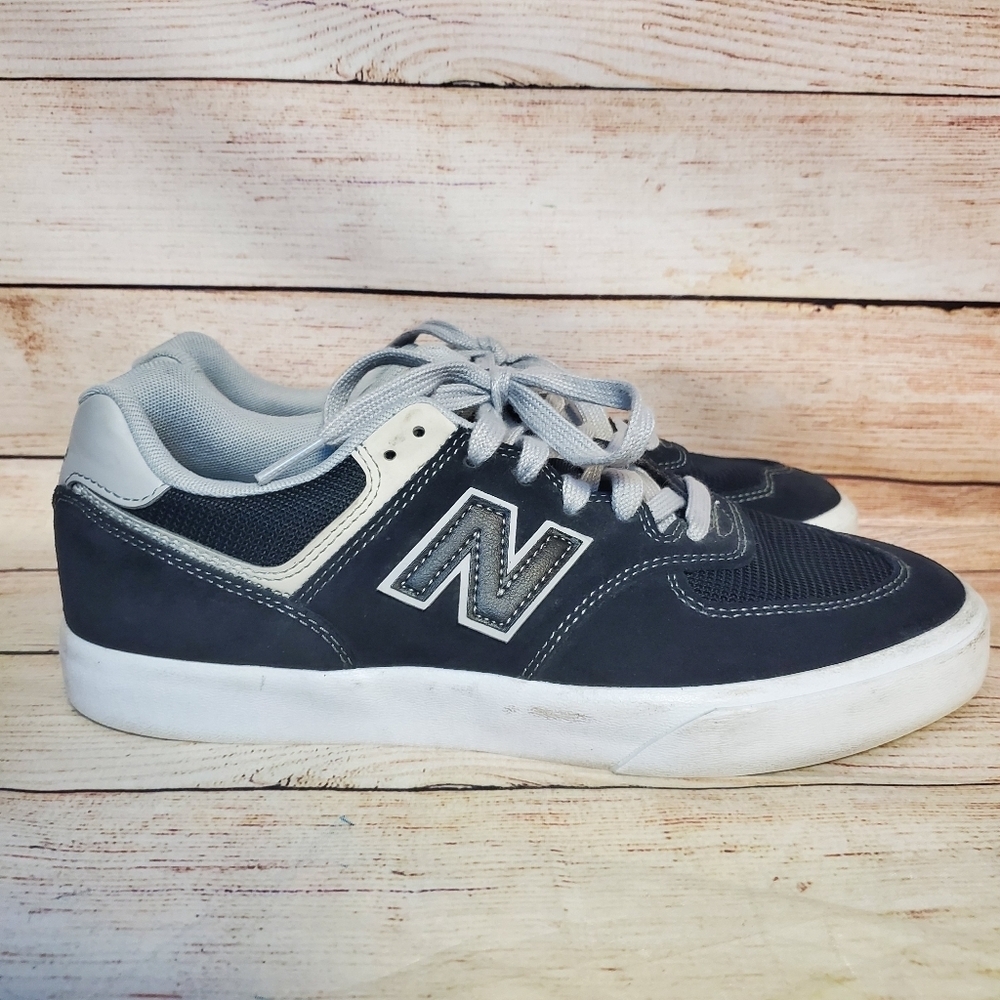 New Balance Womens Size 10W Numeric 574 Black/Gray/White Sneakers Shoes - Picture 6 of 12